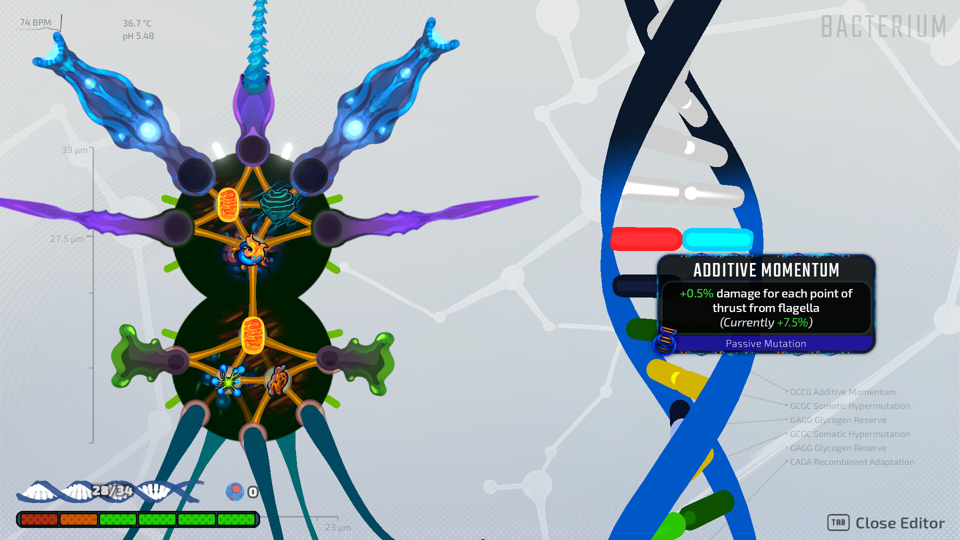 Pathogenic organelle build editor and mutation choice